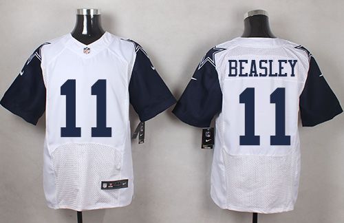 Nike Cowboys #11 Cole Beasley White Men's Stitched NFL Elite Rush Jersey